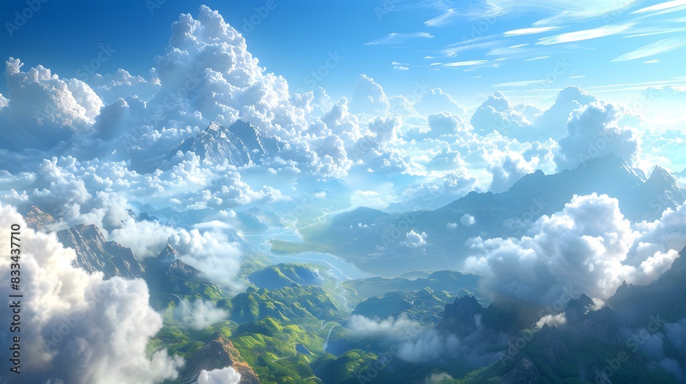 Amazing Mountain River Landscape Amazing Mountain River Landscape