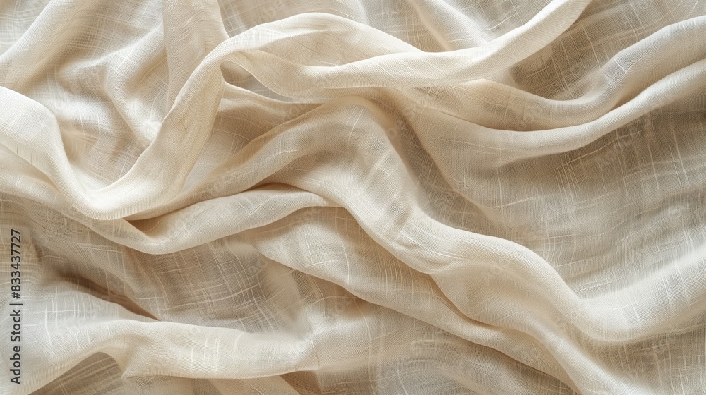 A beige fabric texture background. A beige fabric texture background.