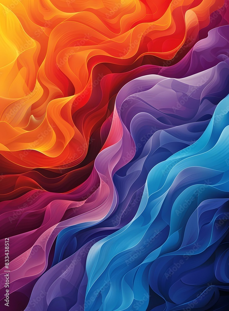 Fototapeta premium Colorful Waves