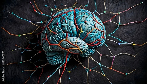 Human Brain Neural Network Synapses Neurology Intelligence Concept