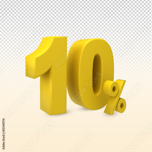 Gold percentage discount symbol photo