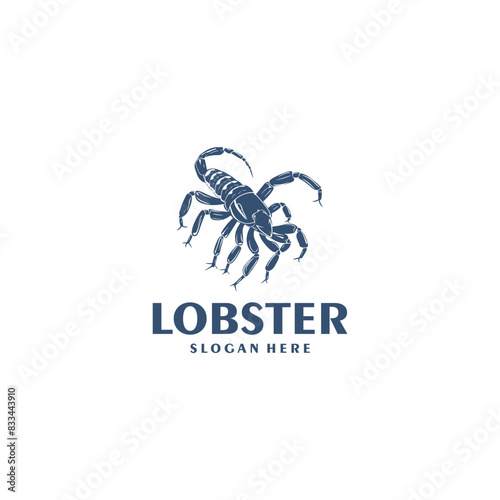 Vintage scorpion logo vector illustration