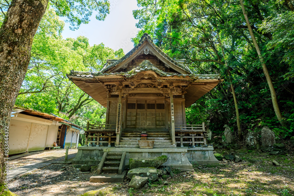 初夏の水堂安福寺 薬師堂 佐賀県白石町 Mizudo Anpukuji Temple in early summer. Yakushido. Saga Pref, Shiraishi town. 初夏の水堂安福寺 薬師堂 佐賀県白石町 Mizudo Anpukuji Temple in early summer. Yakushido. Saga Pref, Shiraishi town.