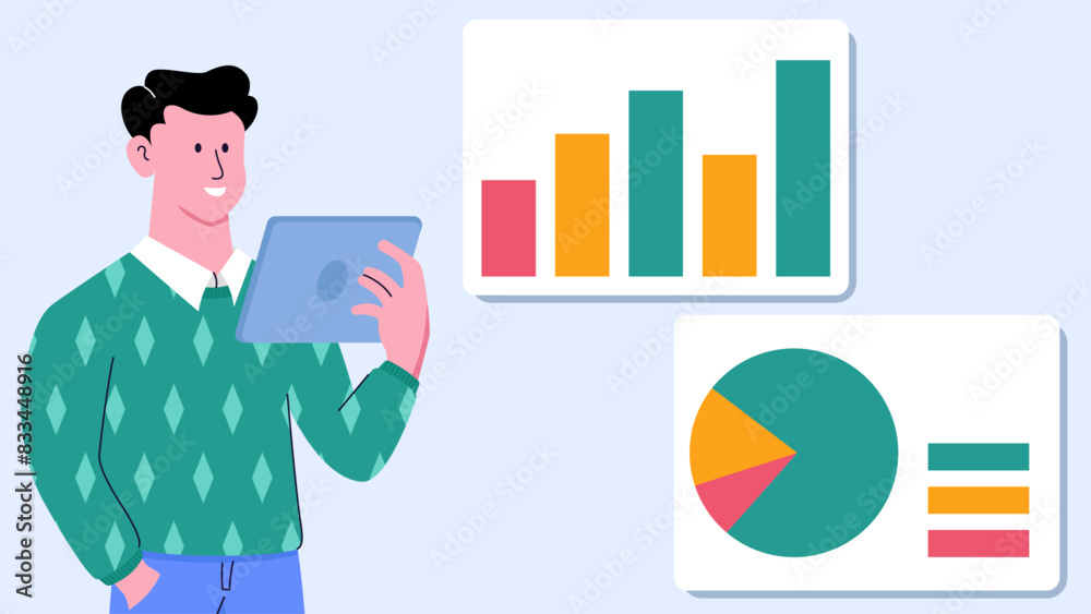 Businessman with Tablet Graphic Chart Statistic Analytic - Success Leader Man Run Business
Businessman with Tablet Graphic Chart Statistic Analytic - Success Leader Man Run Business