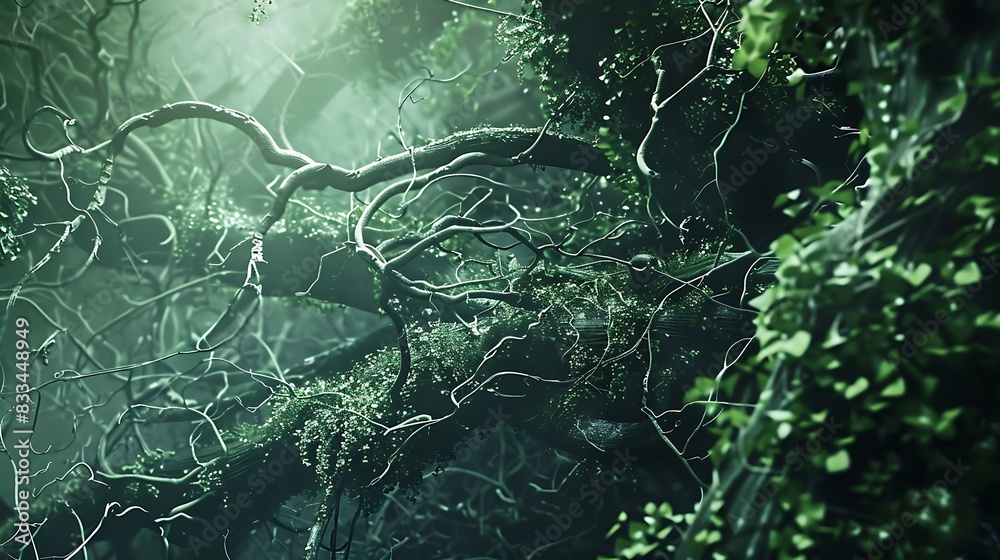 Obraz premium The Birth of Virtual Realities: Witness the Digital Revolution