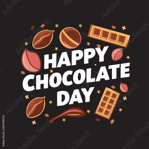 Happy chocolate day art design