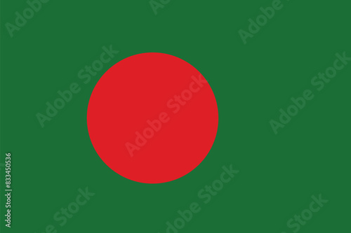 Bangladesh flag, National flag of Bangladesh. vector, illustration photo