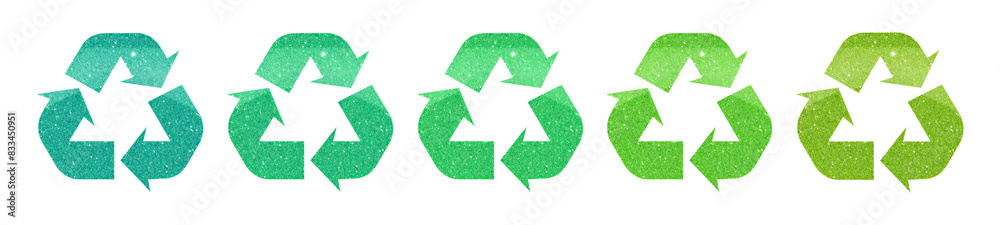Fototapeta premium Recycle sign set