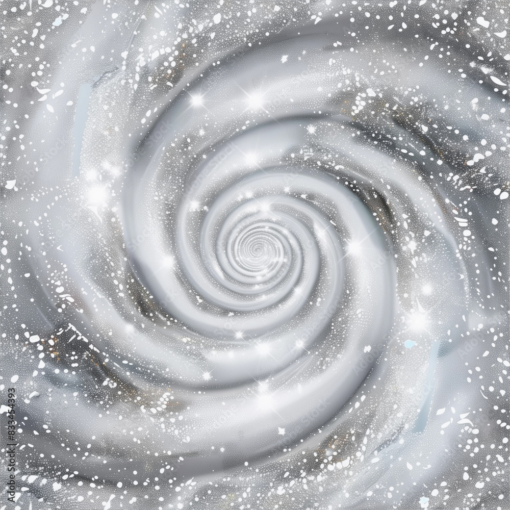 Glitter White Magic Swirl Clipart on Black Background. Suitable for cosmetic, holiday or scientific space design projects. Glitter White Magic Swirl Clipart on Black Background. Suitable for cosmetic, holiday or scientific space design projects.