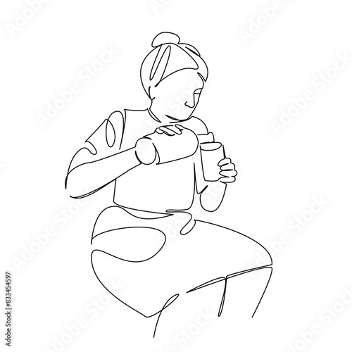 woman drinking wine alcohol