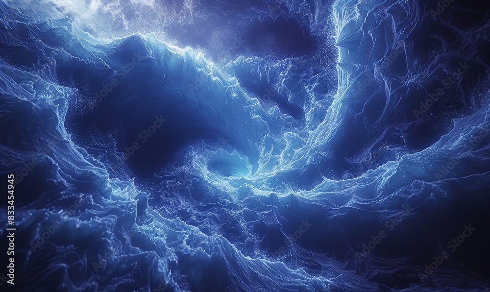 Fluid abstract visuals in a dark palette, with subtle movements of ...