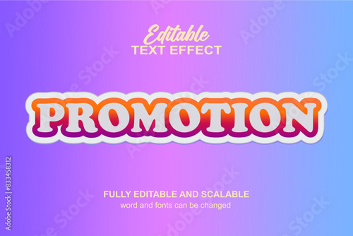 3D PROMOTION EDITABLE TEXT EFFECT VECTOR FILE