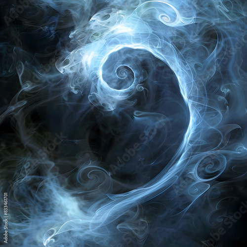 abstract smoke background, ai generated.