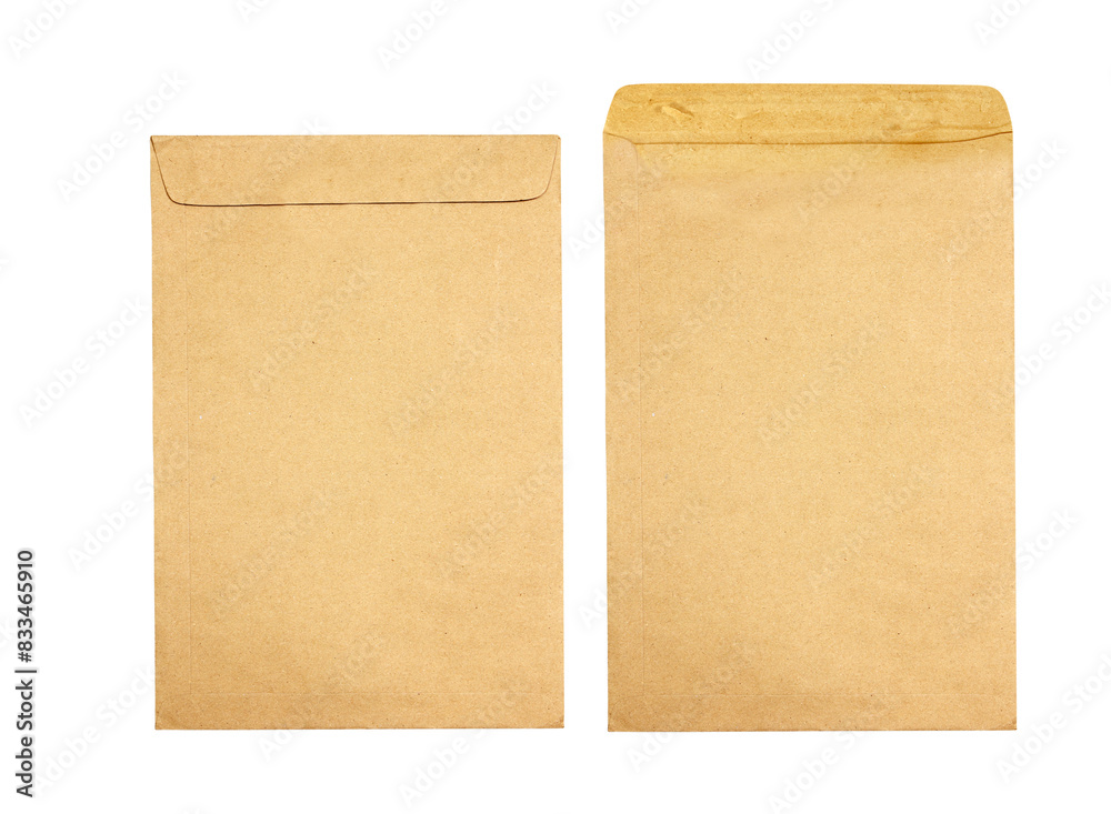 Brown envelope isolated on white background Brown envelope isolated on white background