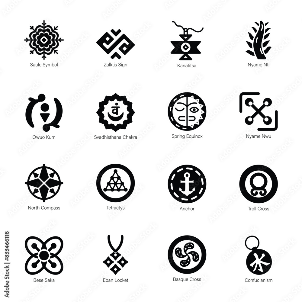 Bundle of Spiritual Ancient Signs Solid Icons
Bundle of Spiritual Ancient Signs Solid Icons