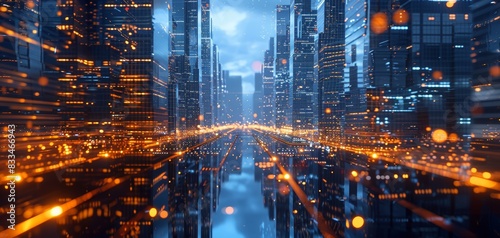 Advanced futuristic cityscape