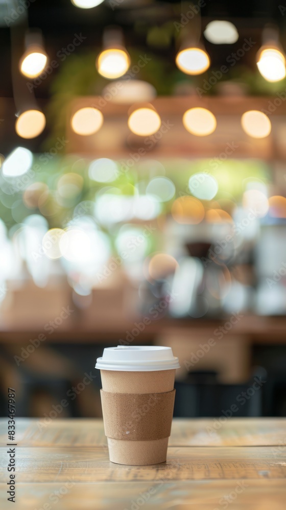 Blurred Bokeh Background of a Modern Coffee Shop Blurred Bokeh Background of a Modern Coffee Shop