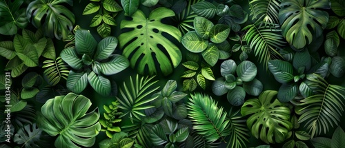 Wallpaper Mural High-angle shot of verdant potted greenery Torontodigital.ca