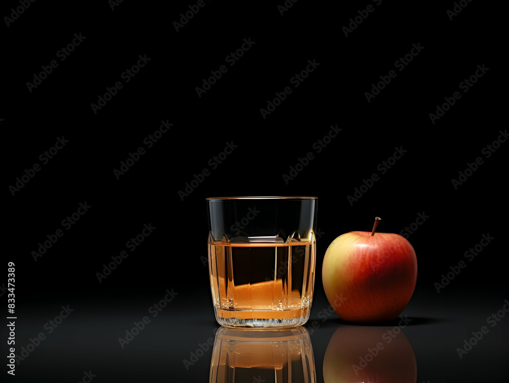 A Glass of apple juice with red apples, Refreshing and healthy apple juice with apple slice and ice in a glass with summer background, Apple juice photo A Glass of apple juice with red apples, Refreshing and healthy apple juice with apple slice and ice in a glass with summer background, Apple juice photo