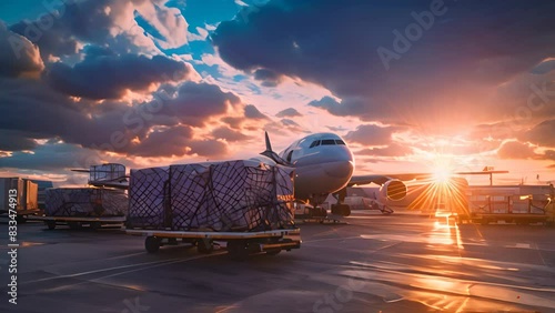 Heavy Load: Air Freight Transport in Action