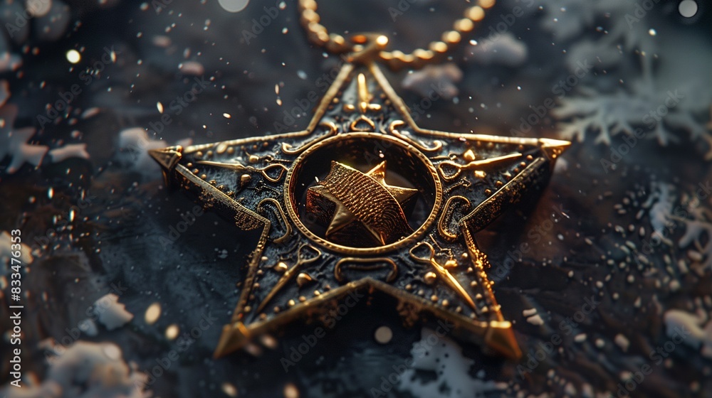 Wishing Star Amulet - A star-shaped pendant with a tiny wish scroll inside Wishing Star Amulet - A star-shaped pendant with a tiny wish scroll inside