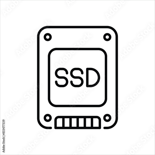 Ssd vector icon