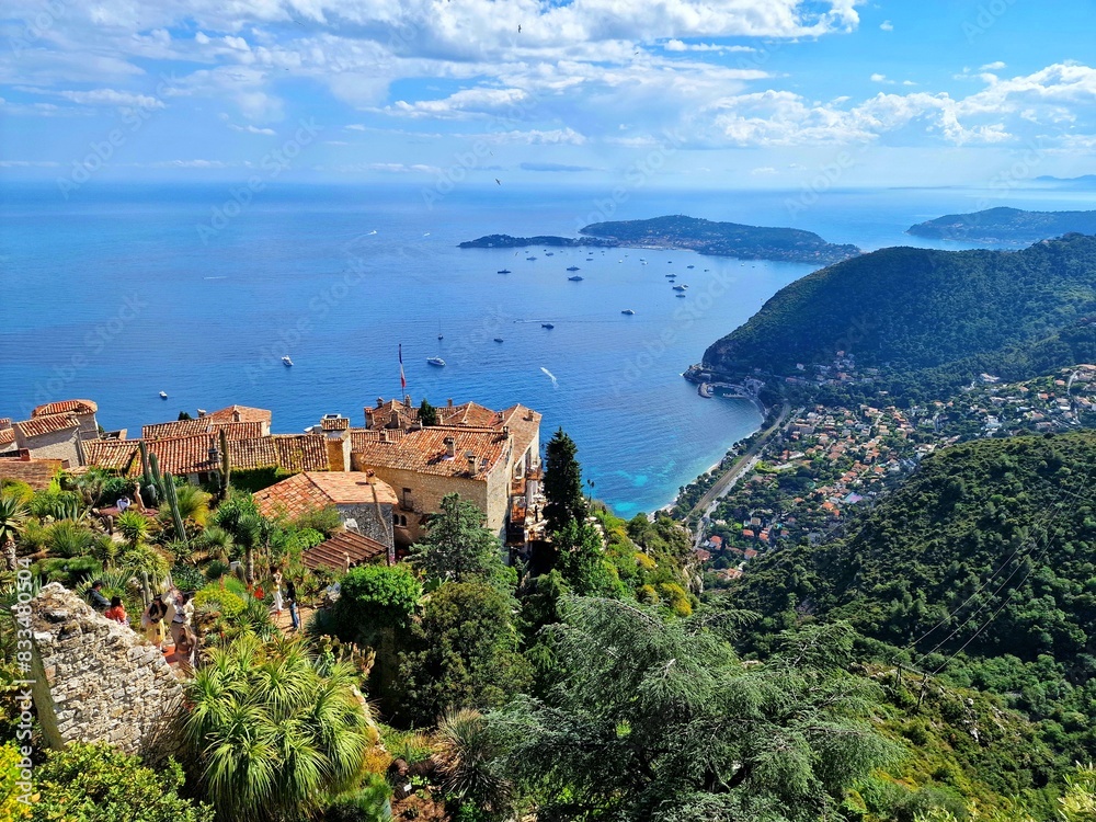 France, Nice, eze, see landscape, nature, summer, village, Mediterranean France, Nice, eze, see landscape, nature, summer, village, Mediterranean