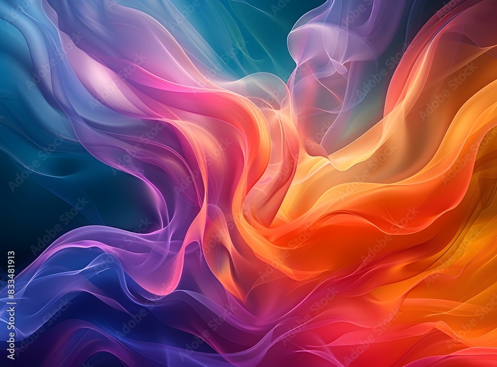 Naklejka premium Colorful Flames