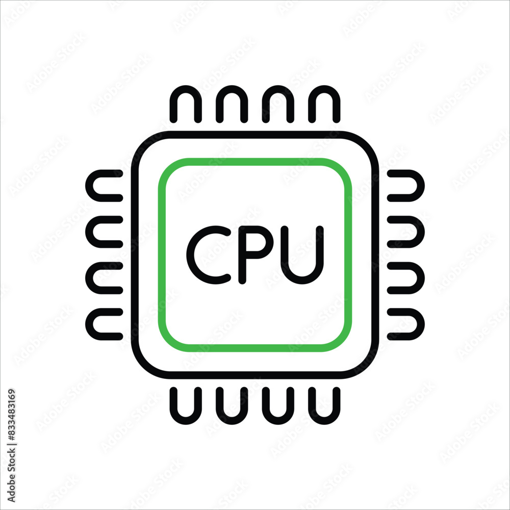 Cpu vector icon Cpu vector icon