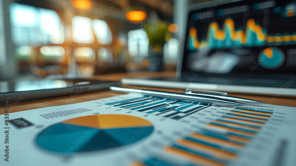 Data analysis and financial report concept. Data analysis and financial report concept.
