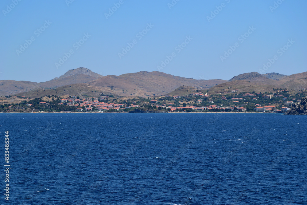 Landscape - sea and shore - Romeikos Gialos - Richa Nera, Myrina, Lemnos island, greece, aegean sea Landscape - sea and shore - Romeikos Gialos - Richa Nera, Myrina, Lemnos island, greece, aegean sea