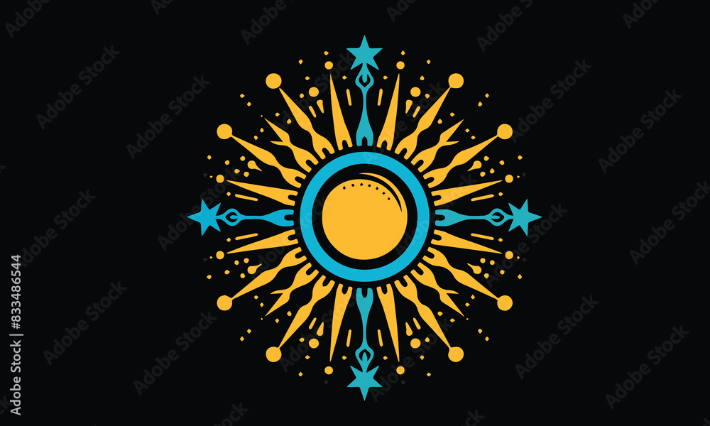 Naklejka premium Sun icons Vector illustration