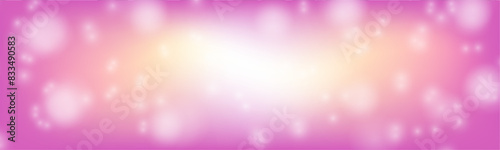 Sparkling bokeh light On a sweet pink abstract background