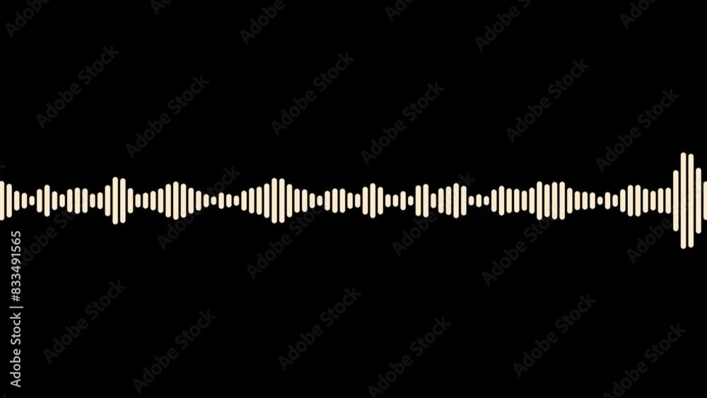 Audio spectrum motion animation video