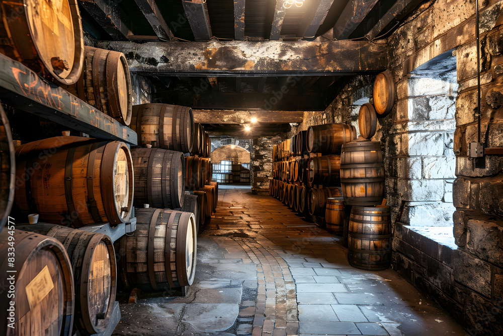 photo of a whisky factory and cellars photo of a whisky factory and cellars