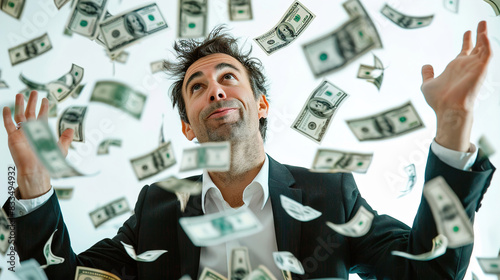 business person with money