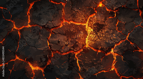 a close up of a lava rock wall
