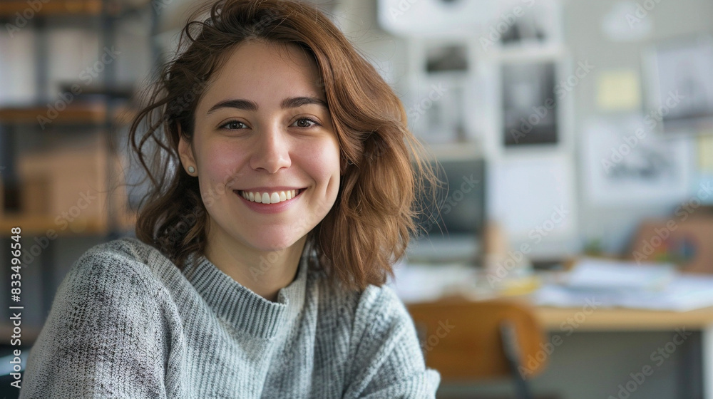 Businesswoman Excels As A Designer And Happy Employee, Showcasing Success In Creative Career And Job Satisfaction Businesswoman Excels As A Designer And Happy Employee, Showcasing Success In Creative Career And Job Satisfaction