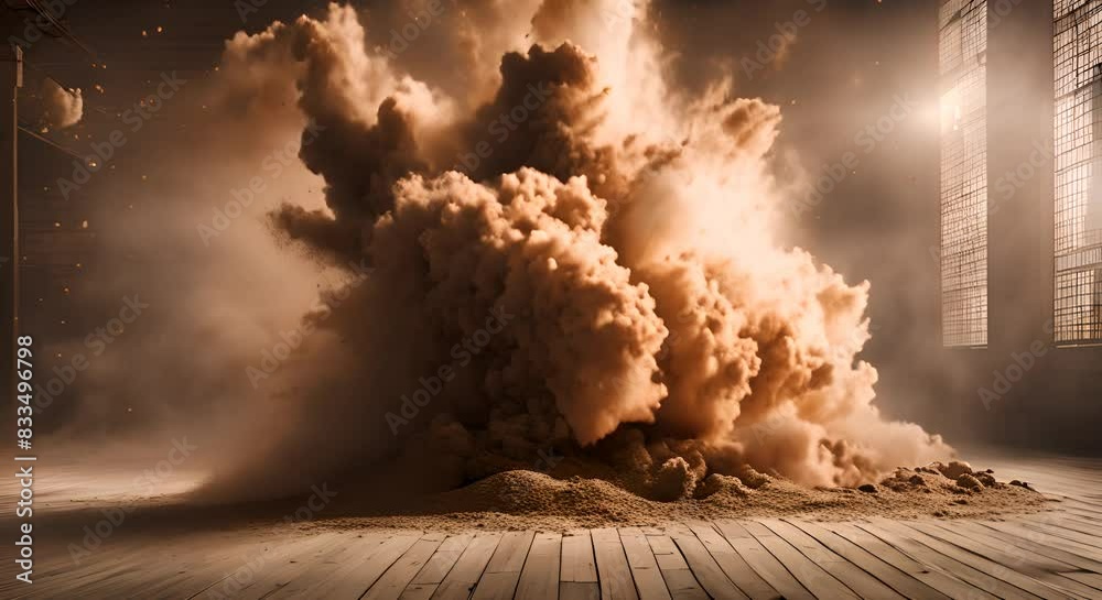Brown dust explotion
