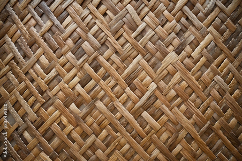 Naklejka premium wicker basket texture