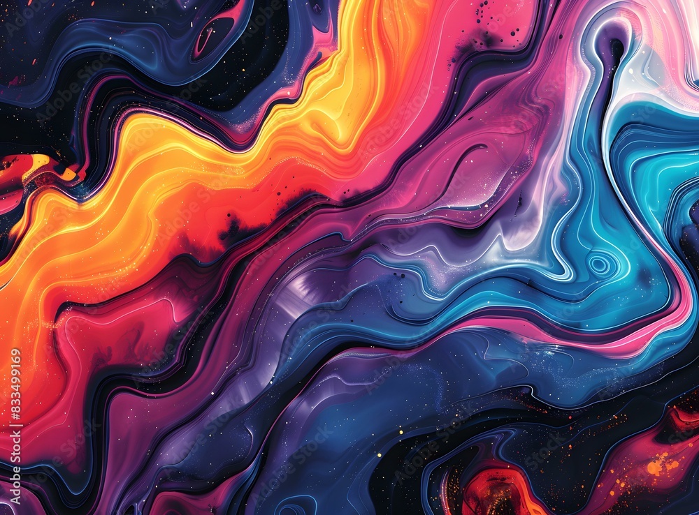 Colorful abstract painting Colorful abstract painting