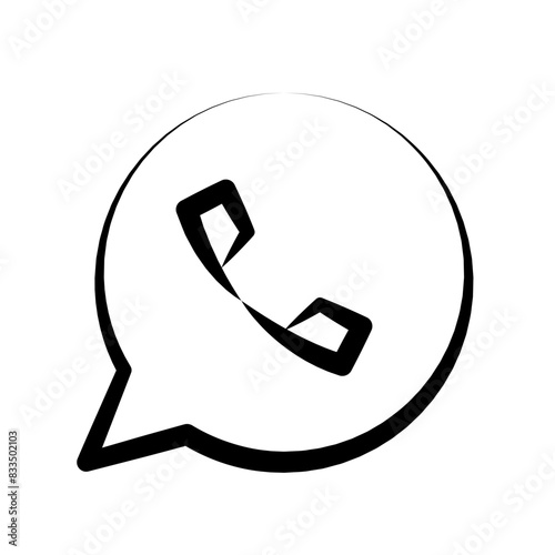 Handdrawn whatsapp app icon
