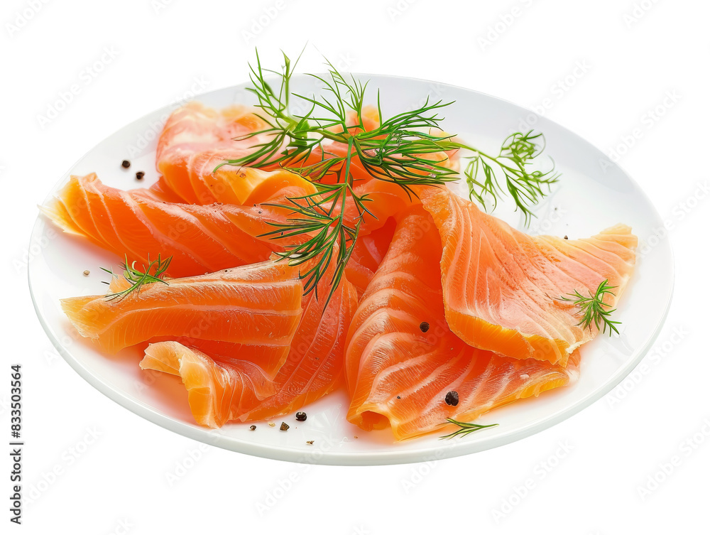 Delicious slices of fresh smoked salmon, perfect for gourmet dishes and appetizers, showcasing its rich color and texture cut out transparent isolated on white background PNG file
Delicious slices of fresh smoked salmon, perfect for gourmet dishes and appetizers, showcasing its rich color and texture cut out transparent isolated on white background PNG file
