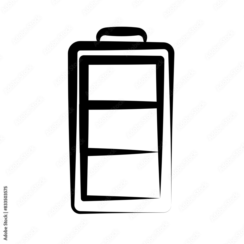 Battery icon in hand drawn style Battery icon in hand drawn style