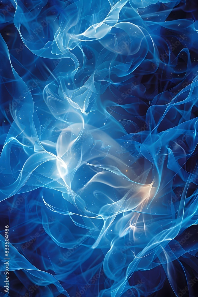 Obraz premium Blue Firework Flames