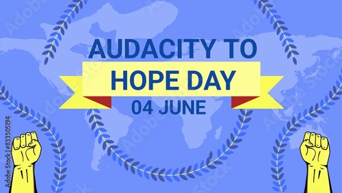 Audacity To Hope Day web banner design illustration 
