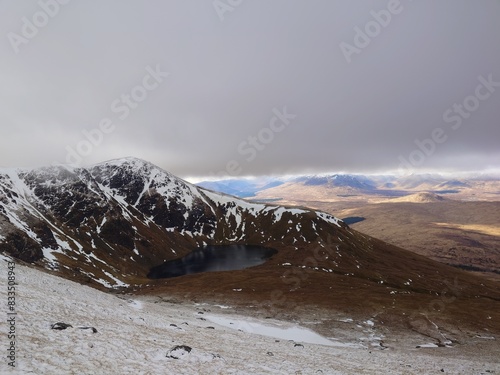 snow covered mountains Beinn a'Chreachain