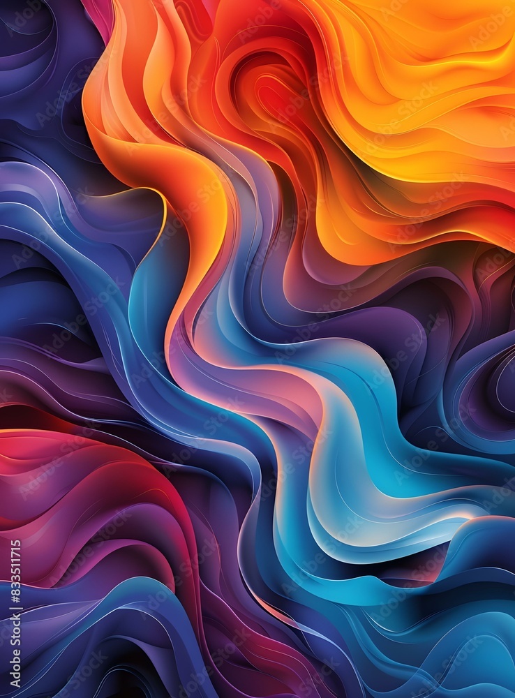 Colorful abstract painting Colorful abstract painting