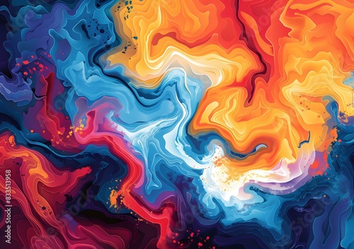 Colorful abstract painting