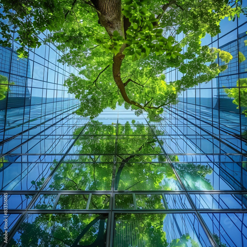 glass building in the park